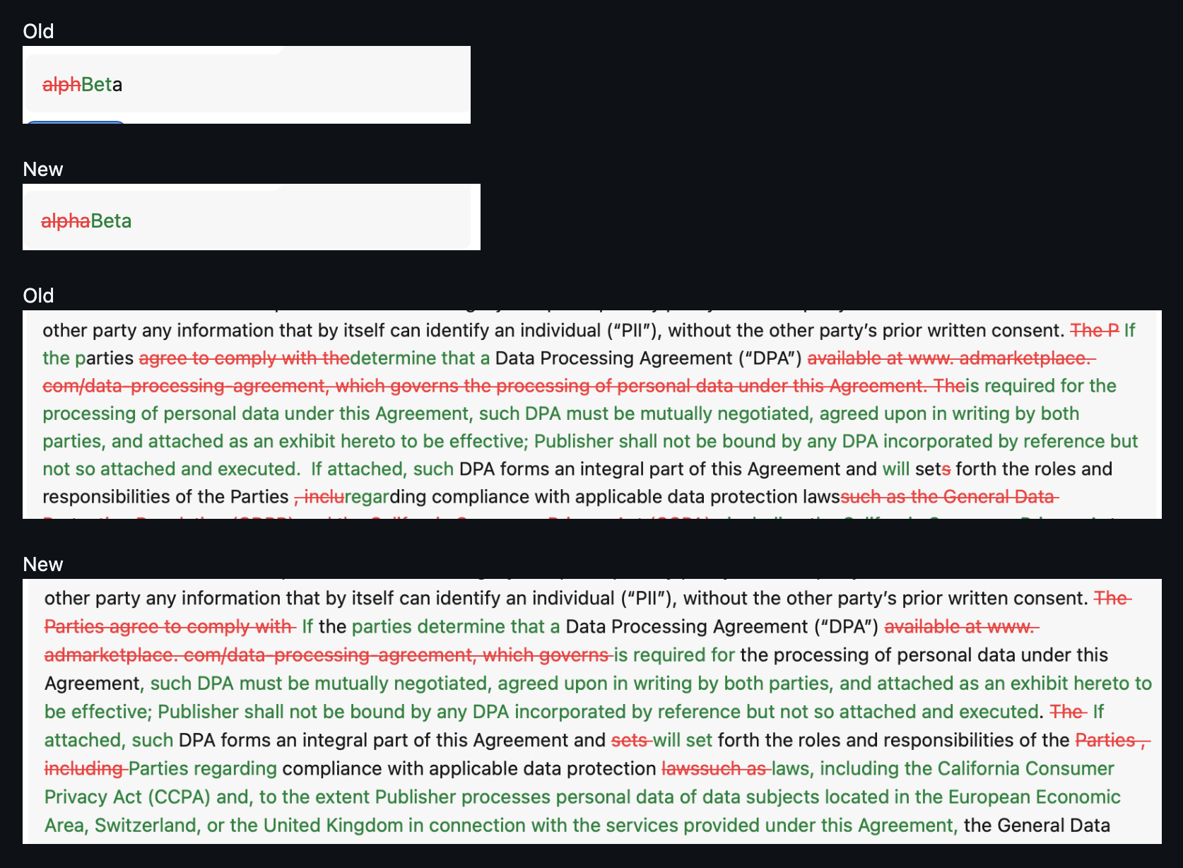 More Readable Redlines